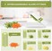NACOLUS 5 in 1 Mandoline Slicer Vegetable Slicer Mandolin Multi Blade Potato Veggie Slicer Vegetable Cutter Julienne Shredder Potato Slicer Green.