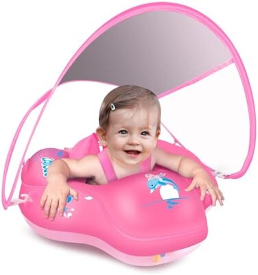 LAYCOL Baby Swim Ring Baby Swimming Ring Swimming Ring with Removable Floating Ball New Upgrade Baby Swim Ring from 3 to 36 Months.