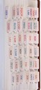 DiverseBee Laminated Bible Tabs (Large Print, Easy to Apply, Bible Tabs Old and New Testament, Bible Study Journaling Supplies, Bible Accessories, Bible Index Tabs, 72 Bible Book Tabs (Amber.
