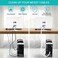 ZhiYo 20ft - 1/2 inch White Cable Sleeve, Cable Organizer for Desk PC TV Computer, Wire Protector Cable Wrap Cover, Cord Management for Home Office.