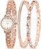 Clastyle Elegant Women's Bracelet Watch Set with Stainless Steel Strap Watch Gift.