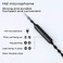 Girftu JCALLY Earbuds Cable, QDC Cable,Replacement Cable Oxygen-Free Copper Upgrade 5N OFC Headphone Wire 8 Shares 2Pin 0. 78mm Earphone 3. 5mm Wire with Microphone JC08S (Black(Black 0. 78mm.