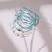 FANCY SHINY Wave Charm Bracelets String Beaded Bracelets Boho Shell Strand Bracelet Set Cute Braid Friendship Bracelets Waterproof Beach Surfer Jewelry for Women Teen Girls Sky Blue.