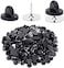 Heliltd 400pcs PVC Rubber Pin Backs Butterfly Clutch Pins Tie Tacks Blank Pins for Uniform Badges Backing Holder Clasp Lapel Pin Enamel Pins(200 Sets.