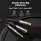 UGREEN Headset Adapter Audio Mic Y Splitter 3. 5mm Male to 2 Female Braided Cable with Headphone Microphone Jacks Compatible with PS5 PS4 Xbox One Controller, MacBook Pro 2021, External Mic and Speake
