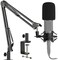 حامل ميكروفون Frgyee Audio Technica مع ذراع تعليق مقصي مزود بحامل مضاد للصدمات، ومرشح صوت، ومشبك متين مطور لميكروفونات الاستوديو المكثفة AT2020 وAT2020USB وAT2035.