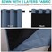 NICETOWN 100% Blackout Curtains 84 inches Long, Pair of Energy SmartNoise Blocking Out Drapes for Baby Room Window, Thermal Insulated Guest Room Lined Window Dressing (Stone Blue, 70 inches Wide.