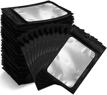 Gwybkq 4x6 Inch Mylar Bags, 350 Pack Resealable Smell Proof Bags, Mylar Ziplock Bags for Food Storage.