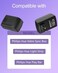 VHBW Replacement for Philips Hue Power Supply 24V DC Hue Plug Compatible with Philips Hue Play Bar Smart, Hue Light Strip Plus, Hue HDMI Sync Box, Light Bulb Accessory.
