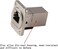 ANMBEST 5PCS Panel Mounting RJ45 Cat5/5e/6 8P8C Ethernet LAN Cable Connector Zinc Alloy Housing Double Head Coupler Adapter Female to Female.