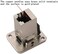 ANMBEST 5PCS Panel Mounting RJ45 Cat5/5e/6 8P8C Ethernet LAN Cable Connector Zinc Alloy Housing Double Head Coupler Adapter Female to Female.