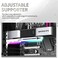 upHere 5V Addressable RGB White Graphics Card GPU Brace Support Video Card Sag Holder,Built-in 5V ARGB Strip,Adjustable Length and Height Support,G276WTARGB.
