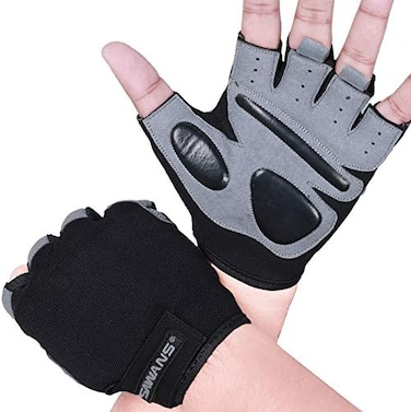 SAWANS Fitness Workout Gloves Gym Weight Lifting Gloves for Men Women Breathable Gymnasium Wrist Support Padded Deadlifts Exercise Training Pull Ups X-Large Short Wrist.