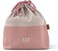 monbento - Lunch Bag MB Pochette L Natural - Polyester and Cotton Large Lunch Tote - For Work Lunch Packing - Can Contain a Bento Boxa Bottlea Cutlery Set - CreamPink.