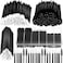 Maitys 263 Pieces Disposable Makeup Applicators Kit, Includes 50 Disposable Eyeliner Brushes 100 Lipstick Applicators Lip Wands 112 Mascara Wands Eyelash Brush with Plastic Organizer Box.