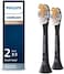 SONICARE Philips Genuine A3 Premium All-In-One Replacement Toothbrush Heads, 2 Brush Heads, Black, HX9092/95.