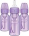 Dr. Brown's Natural Flow Anti-Colic OptionsNarrow Baby Bottles 4 oz/120 mL, with Level 1 Slow Flow, 3 Pack, 0mLavender.