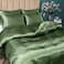 P Pothuiny 5 Pieces Satin Duvet Cover King Size Set, Luxury Silky Like Sage Green Duvet Cover Bedding Set with Zipper Closure, 1 Duvet Cover4 Pillow Cases (No Comforter.