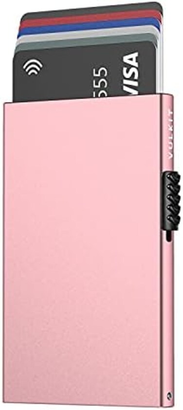 VULKIT Card Wallet for Men Credit Card Holder RFID Blocking Pop Up Card Holder Women Minimalist Wallet Slim RFID Wallet.