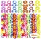 Hongyitime 56 Counts Hawaiian Leis, Luau Party Supplies of Elastic Flowers Necklaces, Headbands and Wristbands - Tropical Hawaiian Decorations, Beach Party Decorations, Birthday Party Favors.