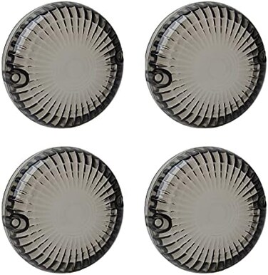 NTHREEAUTO 4PCS Smoked Turn Signals Lens Cover Front Rear Compatible with Yamaha Road Royal Star V-Star V-Max Virago 250 750.