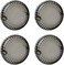 NTHREEAUTO 4PCS Smoked Turn Signals Lens Cover Front Rear Compatible with Yamaha Road Royal Star V-Star V-Max Virago 250 750.