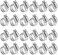 WINLONG 1/2'' Stainless Steel Hose Clamps - 24PK Size 4 Small Worm Gear Drive Hose Clamps Clamping Range 1/4 Inch to 5/8 Inch (6mm-16mmfor Automotive Plumbing, 1/4'' Hose Clamps, 1/2'' Hose Clamps.