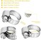 WINLONG 1/2'' Stainless Steel Hose Clamps - 24PK Size 4 Small Worm Gear Drive Hose Clamps Clamping Range 1/4 Inch to 5/8 Inch (6mm-16mmfor Automotive Plumbing, 1/4'' Hose Clamps, 1/2'' Hose Clamps.