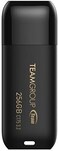 TEAMGROUP C175 256GB USB 3. 2 Gen 1 (USB 3. 1/3. 0USB Flash Thumb Drive, External Data Storage Memory Stick Compatible with Computer/Laptop (Matte BlackTC1753256GB01.