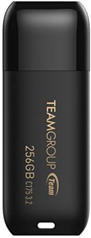 TEAMGROUP C175 256GB USB 3. 2 Gen 1 (USB 3. 1/3. 0USB Flash Thumb Drive, External Data Storage Memory Stick Compatible with Computer/Laptop (Matte BlackTC1753256GB01.