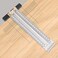 QeeHeng Woodworking Marking T Rulers Ultra Precision,Layout Work Scribe Line Ruler with Holes,Scribing Square Ruler Gauge Measuring Tool Draft Marking Tools Carpenter Measuring Ruler with Stop (200mm.