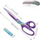 Yelia Fabric Scissors, Professional Tailor Scissors, Multifunctional Ultra-Sharp Titanium Coating Sewing Scissors, Stainless Steel Clothing Scissors for Home and Office - Length 10. 5 Inches.