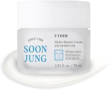 ETUDE HOUSE Soonjung Hydro Barrier Cream 75ml (New VersionMoisturizing and Soothing CreamNon-Comedogenic, HypoallergenicFragrance Free Moisturizer for Face.