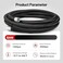 EVIL ENERGY 8AN 1/2" PTFE E85 Hose Braided Fuel Injection Line Fitting Kit 20FT Nylon Stainless Steel Black.