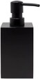 YEW DESIGN Matte Black Soap Dispenser for Bathroom, 15oz Square Rustproof Liquid Hand Dish Soap Dispenser Pump for Kitchen Sink, Countertop, and Bathroom.