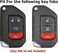 Tukellen for Jeep Key Fob Cover Premium Soft Full Protection Key Shell Key Case Compatible with Jeep 2020 2021 Gladiator JT Sahara JLU 2018-2021 Jeep Wrangler JL JLU Rubicon(Pink.