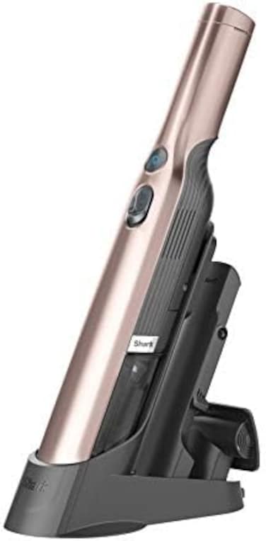Shark WV201RGBRN WANDVAC Cordless Hand Vac, Lightweight and Portable at 1. 4 lbs. with Powerful Suction, Charging Dock, One-Touch Empty for CarHome, Rose Gold.