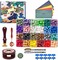 Iteryou Wax Seal Stamp Kit, 630 Pcs Wax Beads with Gift Box, Wax Seal Stamp with Sealing Wax Stamp, Wax Seal Warmer, Envelopes Metallic Pens, Wax Seal Stamp Set for Gift and Decoration.