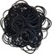 hodooly Black Rubber Bands,200pcs Elastic Bands Sturdy Rubber Band for School Home and Office Use.