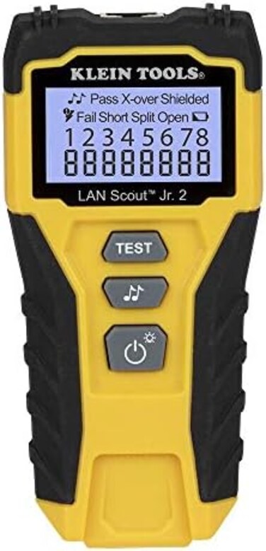 Klein Tools Cable Tester, LAN Scout Jr. 2 Ethernet Cable Tester for CAT 5e, CAT 6/6A Cables with RJ45 Connections VDV526-200.