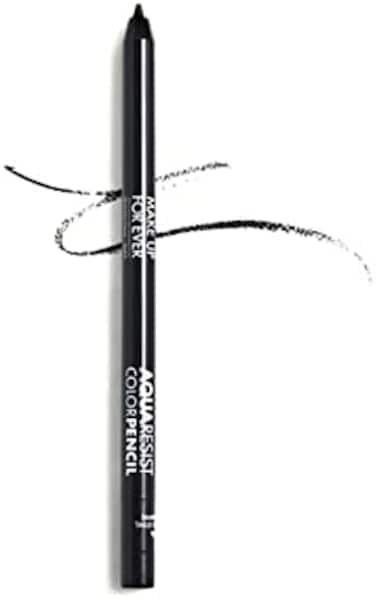 قلم تحديد العيون Make Up For Ever MakeUp Aqua Resist المقاوم للماء لمدة 24 ساعة، ذو تأثير كامل وانسيابية فائقة، لون جرافيت. 5 غرام، حجم كامل.