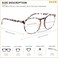 IBOANN Blue Light Blocking Glasses Women/Men, Round Fashion Retro Frame, Vintage Fake Eyeglasses with Clear Lens&hellip;.