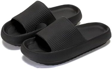 rosyclo Cloud Slippers for Women and Men, Rosyclo Massage Shower Bathroom Non-Slip Quick Drying Open Toe Super Soft Comfy Thick Sole Home House Cloud Cushion Slide Sandals for IndoorOutdoor Platform S