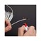 Weewooday 3 Meters K Type Mini-Connector Thermocouple Temperature Probe Sensor Temperature Sensing Line K Type Thermocouple Wire Measure Range -50 to 400 Celsius, Compatible with TM902C/ TES1310 (15 P