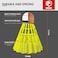 EAGLES Badminton Birdies - Nylon Bedminton Shuttlecocks for Baseball/Softball Batting Training - Shuttle Balls for Indoor and Outdoor Matches ~ Highly StableDurable Plastic badmington Birdie Ball set.
