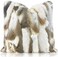 Entua Natural Handcrafted Rabbit Fur Throw Pillow Covers, Real Rabbit Fur Pillow Case Luxury Animal Skin Cushion Cover Pillowcase Home Living Room Bedroom Grey 18 x 18.