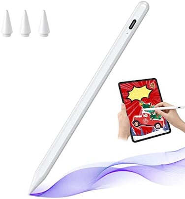 JAMJAKE Stylus Pen for iPad with Tilt Sensitive and Fast Charge, iPad Pencil Compatible with 2018-2022 Apple iPad Pro 11/12. 9 Inch,iPad 10/9/8/7/6 Gen,iPad Mini 5/6 Gen,iPad Air3/4/5 Gen.