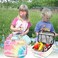 CAMTOP Kids Lunch Box Girls Boys Insulated Lunch Cooler Bag Reusable Lunch Tote Kit for School Travel (094 Tie Dye.