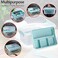 BTsky StackCarry Box, Clear Plastic Storage Container Stackable Home Utility Box with Removable Tray Multi-Purpose Storage Bin for Organizing Stationery, Sewing, Art Craft Supplies(Blue.