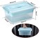 BTsky StackCarry Box, Clear Plastic Storage Container Stackable Home Utility Box with Removable Tray Multi-Purpose Storage Bin for Organizing Stationery, Sewing, Art Craft Supplies(Blue.